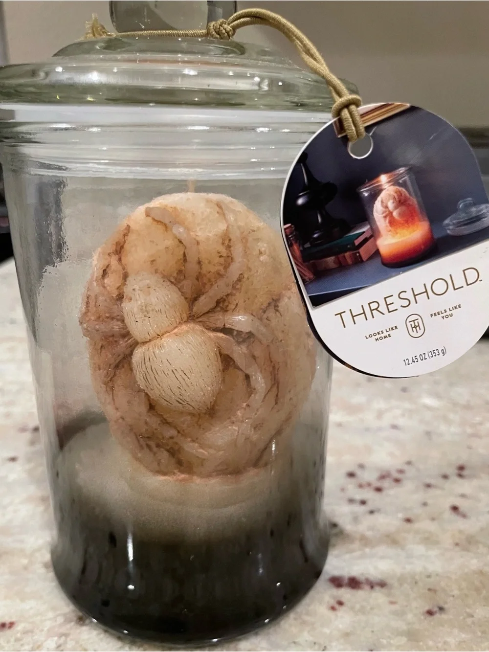 Ananomical Heart Candle in Jar. Great for Halloween! NWT